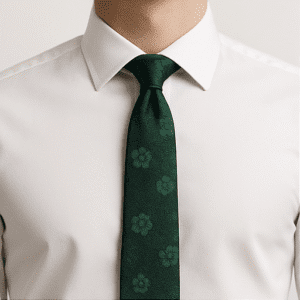 Dar Green Solid Formal Tie for Office & Events