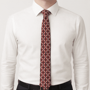 Red Solid Formal Tie for Office & Events