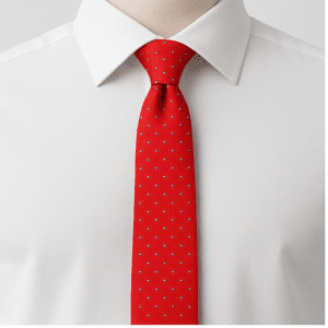 Red Solid Formal Tie for Office & Events