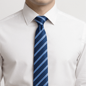 Blue Solid Formal Tie for Office & Events