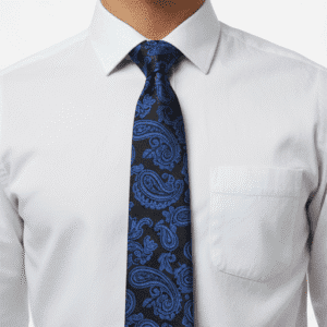 Blue Solid Formal Tie for Office & Events