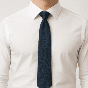Blue Solid Formal Tie for Office & Events