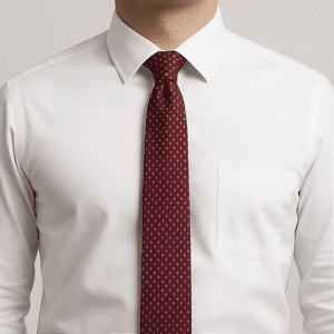Red Solid Formal Tie for Office & Events
