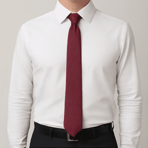 Red Solid Formal Tie for Office & Events
