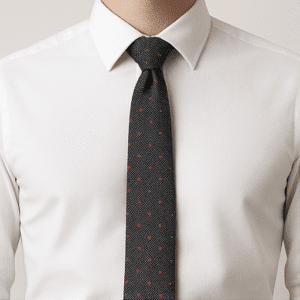 Grey Solid Formal Tie for Office & Events
