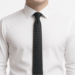 Grey Solid Formal Tie for Office & Events