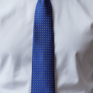 Dark Blue Solid Formal Tie for Office & Events