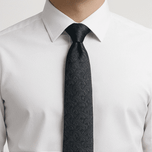 Grey Solid Formal Tie for Office & Events