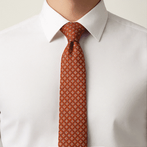 Orange Solid Formal Tie for Office & Events
