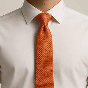 Orange Solid Formal Tie for Office & Events