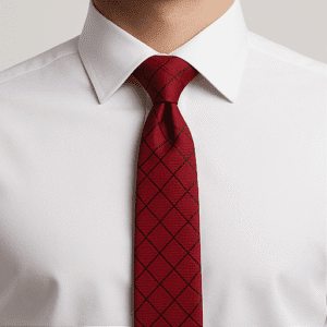 Red Solid Formal Tie for Office & Events