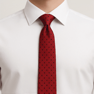 Red Solid Formal Tie for Office & Events