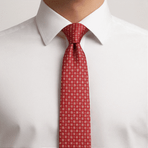 Red Solid Formal Tie for Office & Events