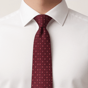 Maroon Solid Formal Tie for Office & Events