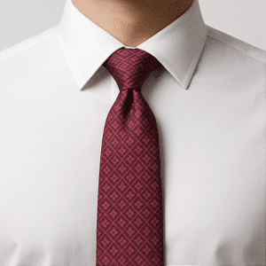 Maroon Solid Formal Tie for Office & Events