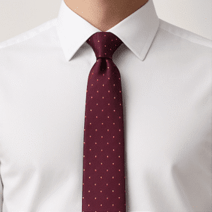 Maroon Solid Formal Tie for Office & Events