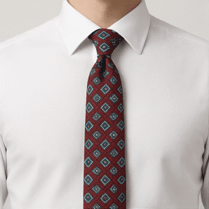 Maroon Solid Formal Tie for Office & Events