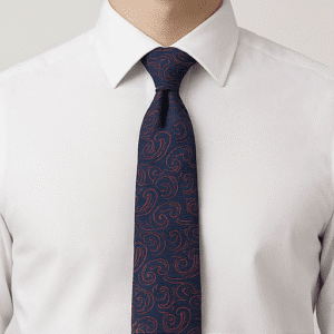 Navy Blue Solid Formal Tie for Office & Events