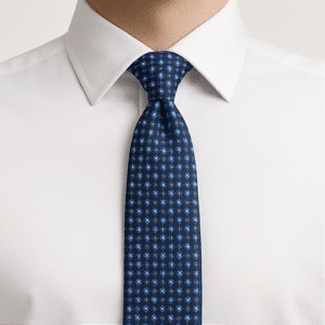 Navy Blue Solid Formal Tie for Office & Events