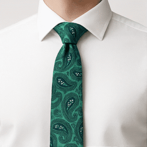 Green Solid Formal Tie for Office & Events