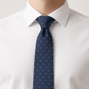 Navy Blue Solid Formal Tie for Office & Events
