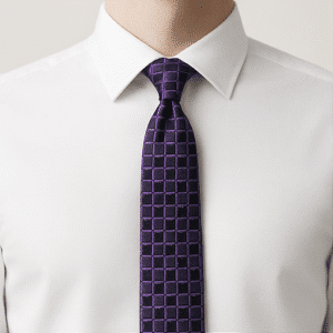 Navy Blue Solid Formal Tie for Office & Events