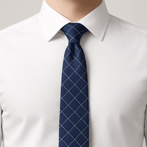 Navy Blue Solid Formal Tie for Office & Events