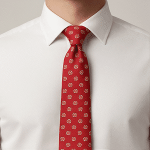 Red Solid Formal Tie for Office & Events