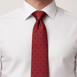 Red Solid Formal Tie for Office & Events