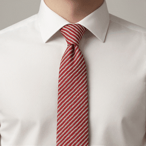 Red Solid Formal Tie for Office & Events
