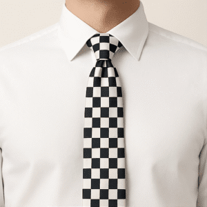 Black Solid Formal Tie for Office & Events
