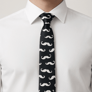 Black Solid Formal Tie for Office & Events