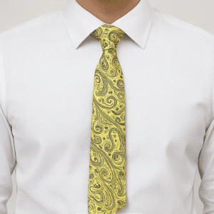 Yellow Solid Formal Tie for Office & Events