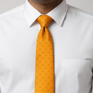 Orange Solid Formal Tie for Office & Events
