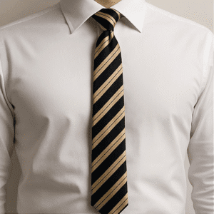 Beige Solid Formal Tie for Office & Events