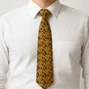 Mustured Solid Formal Tie for Office & Events