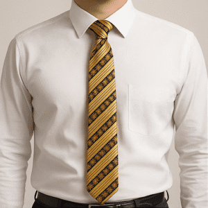 Mustured Solid Formal Tie for Office & Events