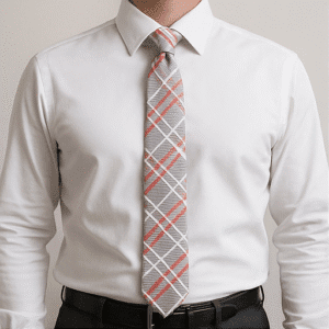 Light Grey Solid Formal Tie for Office & Events