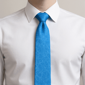 Blue Solid Formal Tie for Office & Events