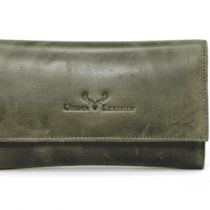 Women's Compact Everyday Wallet Purse Olive Green