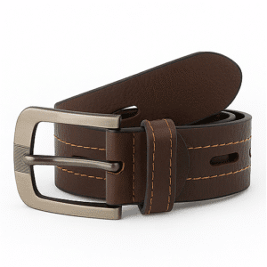 Men’s Premium Brown Leather Belt | Classic Metal Buckle | Formal & Casual Wear Adjustable Belt