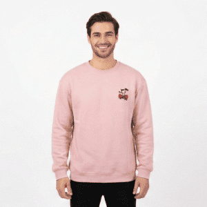 Men’s Premium Light Pink “Better Bounce” Graphic Printed Sweatshirt