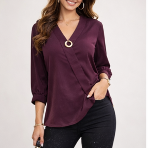 Women’s Plain Maroon Top