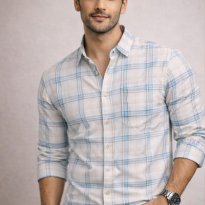 Men’s Light Yellow Printed Cotton Shirt | Full Sleeves Regular Fit Office & Casual Shirt