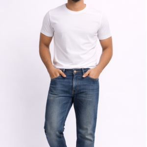 Men’s Regular Fit Jeans –  Greenish Blue Denim Pants